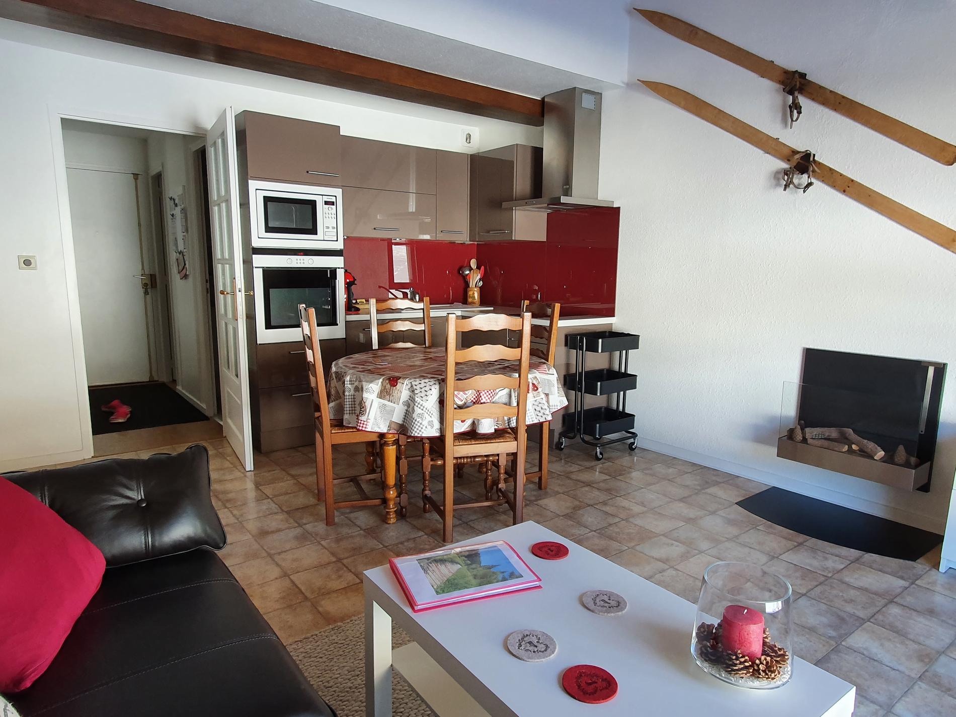 Cuisine vue du salon